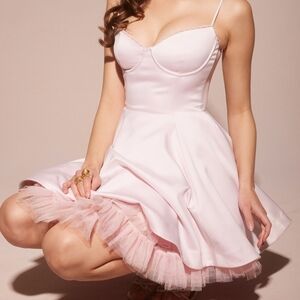 HOUSE OF CB Minimoiselle ballerina pink tulle dress